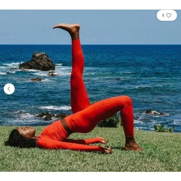 NWT Fabletics Addison SculptKnit LARGE Long-Sleeve Crop Top Red Stretch MSRP$50 - Picture 13 of 13